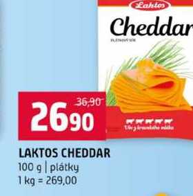 LAKTOS CHEDDAR 100 g plátky