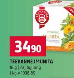 TEEKANNE IMUNITA 18 g čaj bylinný