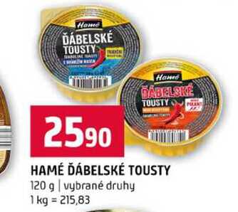 HAMÉ ĎÁBELSKÉ TOUSTY 120 g vybrané druhy 