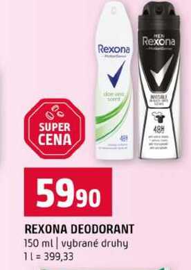 REXONA DEODORANT 150 ml vybrané druhy 