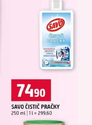 SAVO ČISTIČ PRAČKY 250 ml