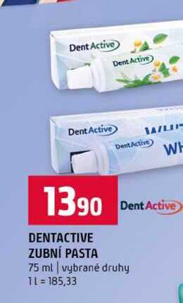 DENTACTIVE ZUBNÍ PASTA 75 ml vybrané druhy 
