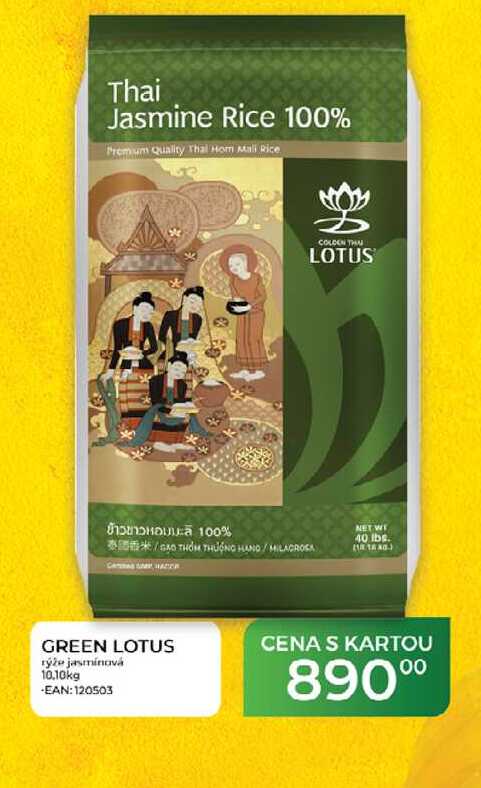 GREEN LOTUS rýže jasmínová 10.10kg 