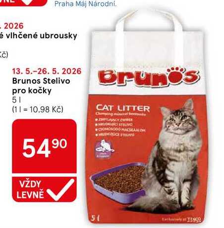 Brunos Stelivo pro kočky, 5 l