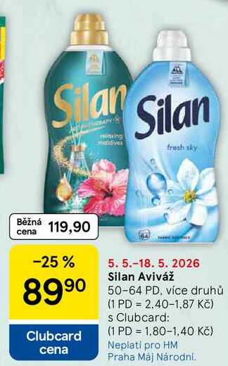 Silan Aviváž, 50-64 PD, více druhů 