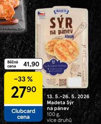 Madeta Sýr na pánev, 100 g