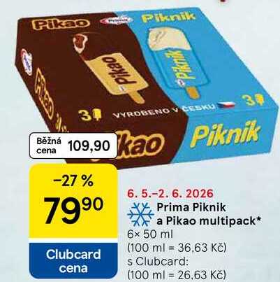 Prima Piknik a Pikao multipack, 6x 50 ml  