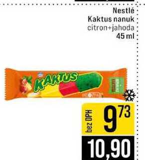 Nestlé Kaktus nanuk citron+jahoda 45 ml 