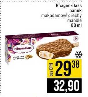 Häagen-Dazs nanuk makadamové ořechy mandle 80 ml