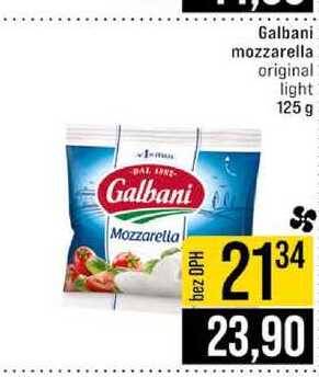 Galbani mozzarella original light 125 g 