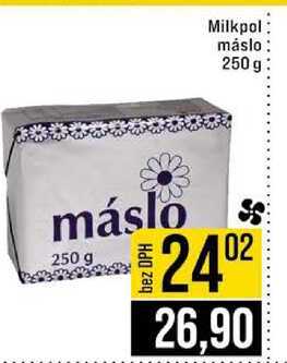 Milkpol máslo 250 g v akci