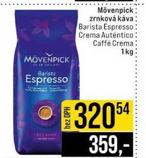 Mövenpick zrnková káva Barista Espresso Crema Auténtico Caffé Crema 1kg 