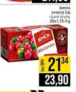 Jemča ovocný čaj různé druhy 20x1.75-2 g