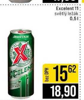 Excelent 11 světlý ležák 0,5l