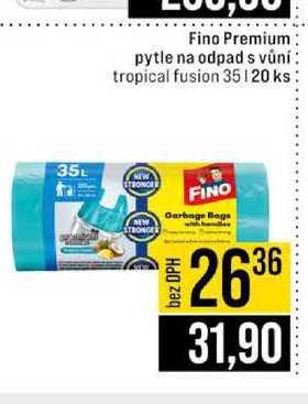 Fino Premium pytle na odpad s vůní tropical fusion 35l 20 ks
