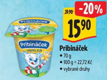 Pribináček, 70 g