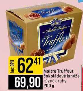 Maitre Truffout čokoládové lanýže různé druhy 200 g 