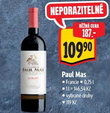 Paul Mas, 0,75 l