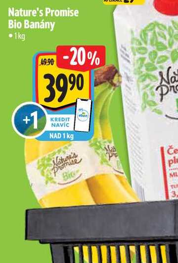 Nature's Promise Bio Banány, 1kg 