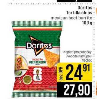 Doritos Tortilla chips mexican beef burrito 100 g