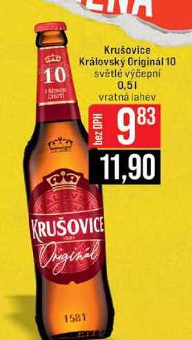 Krušovice Královský Originál světlé výčepní 0,5l