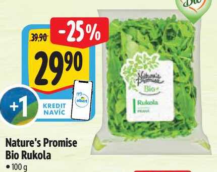 Nature's Promise Bio Rukola, 100 g   