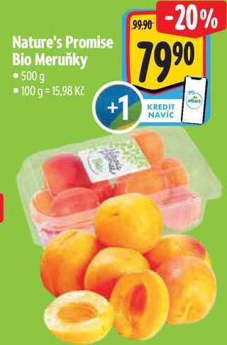Nature's Promise Bio Meruňky, 500g  