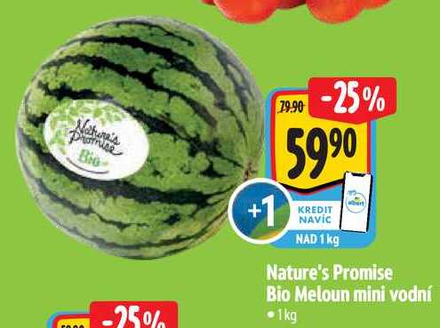 Nature's Promise Bio Meloun mini vodní, 1 kg   
