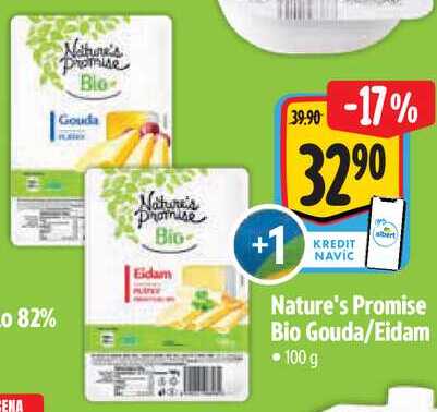 Nature's Promise Bio Gouda/Eidam, 100 g   