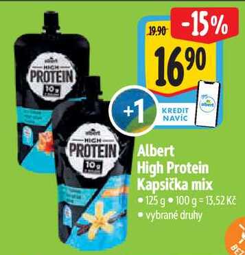 Albert High Protein Kapsička mix, 125 g