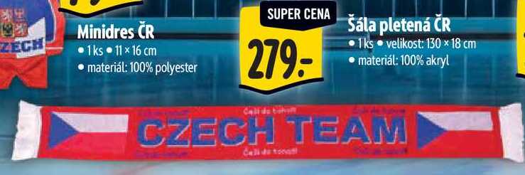Šála pletená ČR