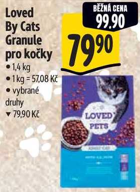 Loved By Cats Granule pro kočky, 1,4 kg