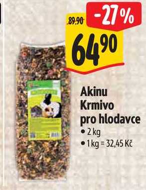 Akinu Krmivo pro hlodavce, 2 kg