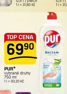 BALSAM PUR* vybrané druhy 750 ml 