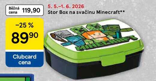 Stor Box na svačinu Minecraft