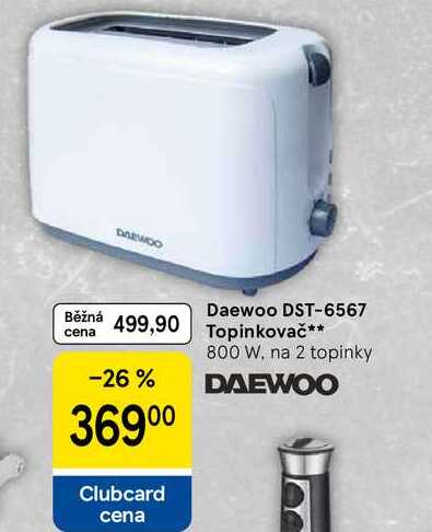 Daewoo DST-6567 Topinkovač, 800 W, na 2 topinky