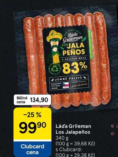 Láďa Grileman Los Jalapeños, 340 g