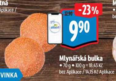 Mlynářská bulka, 70 g