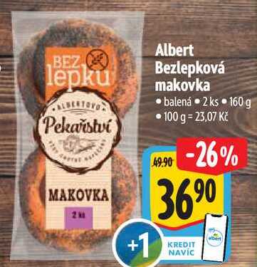 Albert Bezlepková makovka, 2 ks