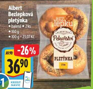 Albert Bezlepková pletýnka, 2ks  