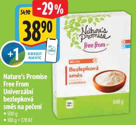 Nature's Promise free from Univerzální bezlepková směs na pečení, 500 g