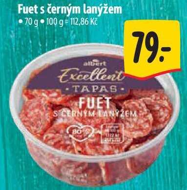 Fuet s černým lanýžem, 70 g 