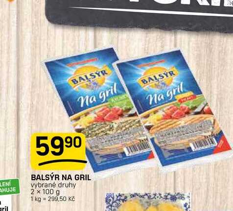 BALSÝR NA GRIL vybrané druhy 2 x 100 g