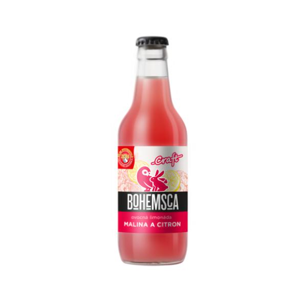 Bohemsca Craft limonáda Malina a Citron