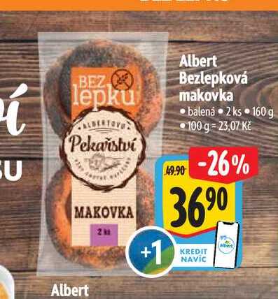  Albert Bezlepková makovka balená 2 ks  
