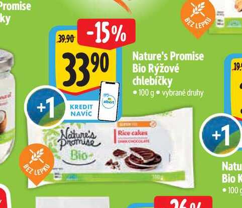  Nature's Promise Bio Rýžové chlebíčky  100 g 