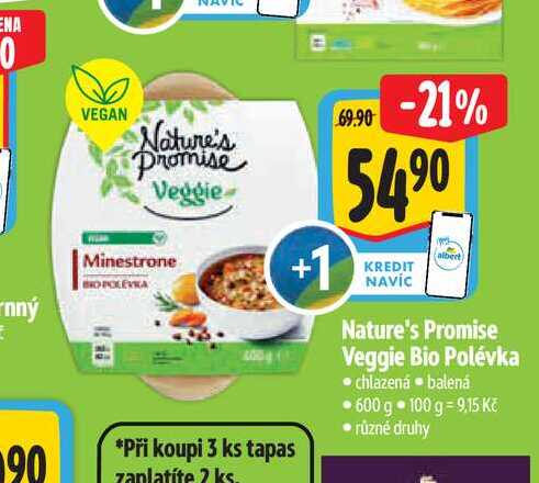   Nature's Promise Veggie Bio Polévka  600 g