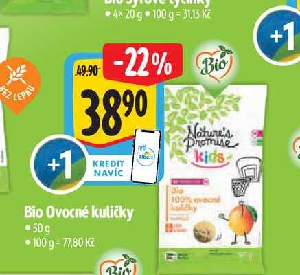 Bio Ovocné kuličky 50 g