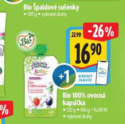   Bio 100% ovocná kapsička  120 g 