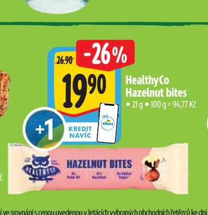  Healthy Co Hazelnut bites 21 g 